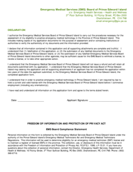 Emergency Medical Technician License Application Form - Prince Edward Island, Canada, Page 4