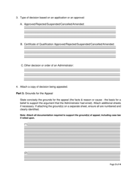 Notice of Appeal Form - Nova Scotia, Canada, Page 3