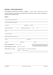Application for Approval - Dangerous Goods/Waste Dangerous Goods/Salvage Facility - Nova Scotia, Canada, Page 3