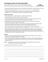 Contingency Plan Template for Pesticide Approvals and for Business Operators Storing More Than 25 L/Kg - Nova Scotia, Canada, Page 4