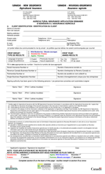 Agricultural Insurance Application - Wild Blueberries - New Brunswick, Canada (English/French)