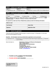 Form 60-6392E Non-resident Guide Exemption Application Form - New Brunswick, Canada, Page 2