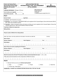 Application for an International Fuel Tax Agreement (Ifta) Licence - New Brunswick, Canada, Page 2