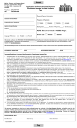 Form RPT-11 &quot;Application for Pre-authorized Payment Enrollment Request for Real Property Tax&quot; - New Brunswick, Canada