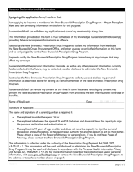 Form 810E Organ Transplant Plan Application Form - New Brunswick, Canada, Page 2