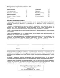 Community Museums Assistance Program Application Form - New Brunswick, Canada, Page 5