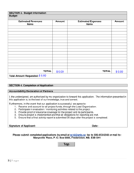 Go Nb Provincial Women in Leadership Grant Application Form - New Brunswick, Canada, Page 3