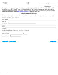 Form 20E Notice of Renewal of Garnishment - Ontario, Canada, Page 4