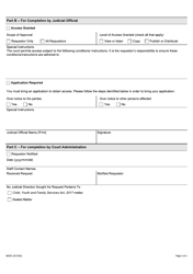 Form 3805E Request Form - Access to Exhibits - Ontario, Canada, Page 2