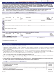 Form VSA529 Application for Change of Name - British Columbia, Canada, Page 4