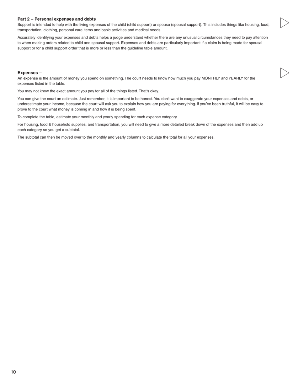 Form D (PFA713) Financial Statement - British Columbia, Canada, Page 10