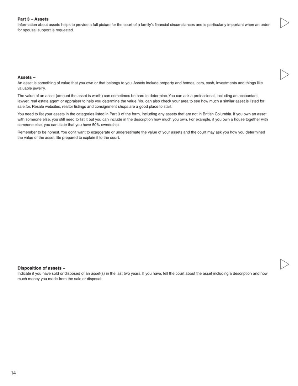 Form D (PFA713) Financial Statement - British Columbia, Canada, Page 14