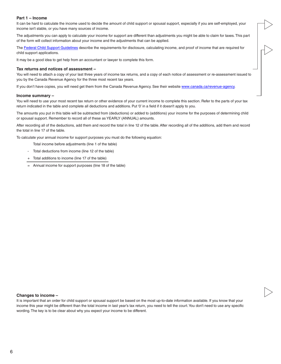 Form D (PFA713) Financial Statement - British Columbia, Canada, Page 6