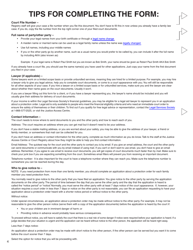 Form K (PFA720) Application About a Protection Order - British Columbia, Canada, Page 4