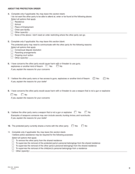 Form K (PFA720) Application About a Protection Order - British Columbia, Canada, Page 9