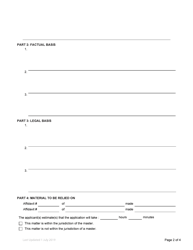 Form 32 Notice of Application - British Columbia, Canada, Page 5