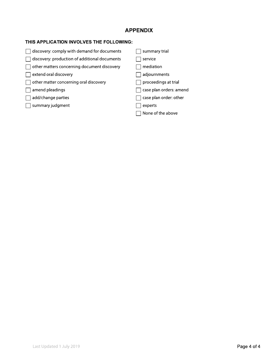 Form 32 Notice of Application - British Columbia, Canada, Page 7