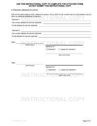 Form F1 Notice of Joint Family Claim - British Columbia, Canada, Page 6