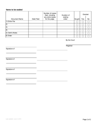 Form PD-35 Sealing Order - British Columbia, Canada, Page 4