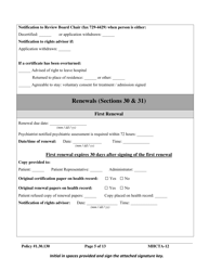 Form MHCTA-12 Involuntary Certification / Communications Checklist - Newfoundland and Labrador, Canada, Page 5