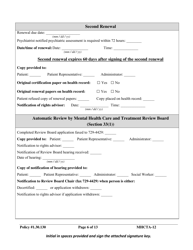 Form MHCTA-12 Involuntary Certification / Communications Checklist - Newfoundland and Labrador, Canada, Page 6
