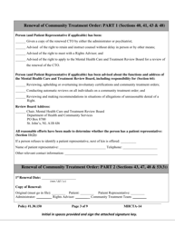 Form MHCTA-14 Community Treatment Order (Cto) Checklist - Newfoundland and Labrador, Canada, Page 3