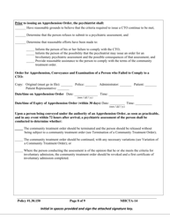 Form MHCTA-14 Community Treatment Order (Cto) Checklist - Newfoundland and Labrador, Canada, Page 8