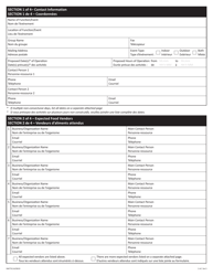 Form NWT9114 Event Organizer: Application for Food Establishment Event - Northwest Territories, Canada (English/French), Page 2