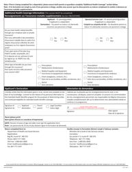 Form NWT4355 Metis Health Benefits Application - Northwest Territories, Canada (English/French), Page 3