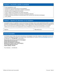 Demande De Modification De Permis - Quebec, Canada (French), Page 10