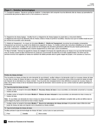 Forme F-0084 Quebec Haut Debit Regions Branchees Formulaire De Demande D&#039;aide Financiere - Quebec, Canada (French), Page 4