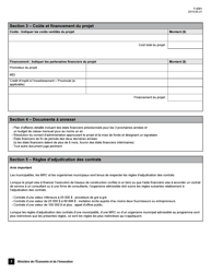 Forme F-0081 Fond D&#039;aide Aux Initiatives Regionales Gaspesie-Lles-De-la-Madeleine Demande D&#039;aide Financiere - Quebec, Canada (French), Page 3