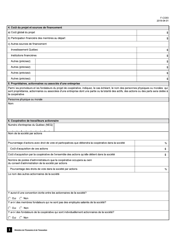 Forme 3 (F-CO03) Description Du Projet De Cooperative - Quebec, Canada (French), Page 3