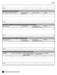 Forme F-0024 Pso-International Demande D&#039;aide Financiere - Quebec, Canada (French), Page 14