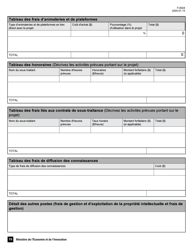 Forme F-0024 Pso-International Demande D&#039;aide Financiere - Quebec, Canada (French), Page 15