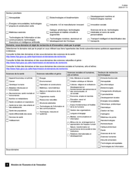Forme F-0024 Pso-International Demande D&#039;aide Financiere - Quebec, Canada (French), Page 2