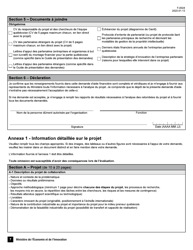 Forme F-0024 Pso-International Demande D&#039;aide Financiere - Quebec, Canada (French), Page 7