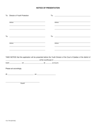 Form SJ-174A Application for Review in Virtue of Sections 11.1.1, 74.2 and 95 Ypa - Quebec, Canada, Page 4