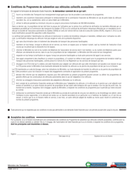 Forme V-3039 Demande D&#039;aide Financiere Pour Un Vehicule De Taxi Adapte - Quebec, Canada (French), Page 2