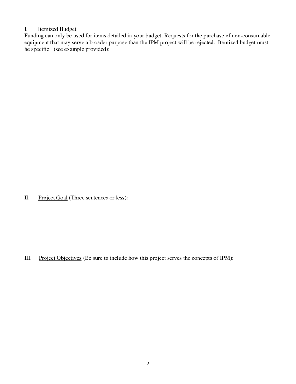 Ipm Grant Application - New Hampshire, Page 2