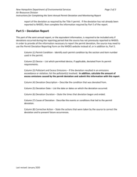 Instructions for Form NHDES-A-01-021 Title V Operating Permit Semi-annual Permit Deviation and Monitoring Report - New Hampshire, Page 3