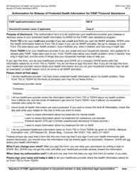BFA Form 752A Authorization for Release of Protected Health Information for Fanf Financial Assistance - New Hampshire, Page 2