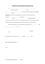 Form CPLC300 Certification of Amendment Pursuant to Rsa 356-b: 54, V - New Hampshire, Page 3