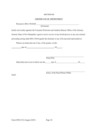 Form CPLC122 Application for 10 Residential Unit Exemption - New Hampshire, Page 10