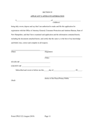 Form CPLC122 Application for 10 Residential Unit Exemption - New Hampshire, Page 11