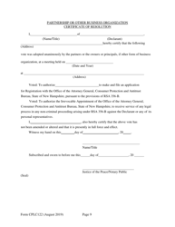 Form CPLC122 Application for 10 Residential Unit Exemption - New Hampshire, Page 9
