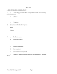 Form CPLC100 Comprehensive Registration Application - New Hampshire, Page 2