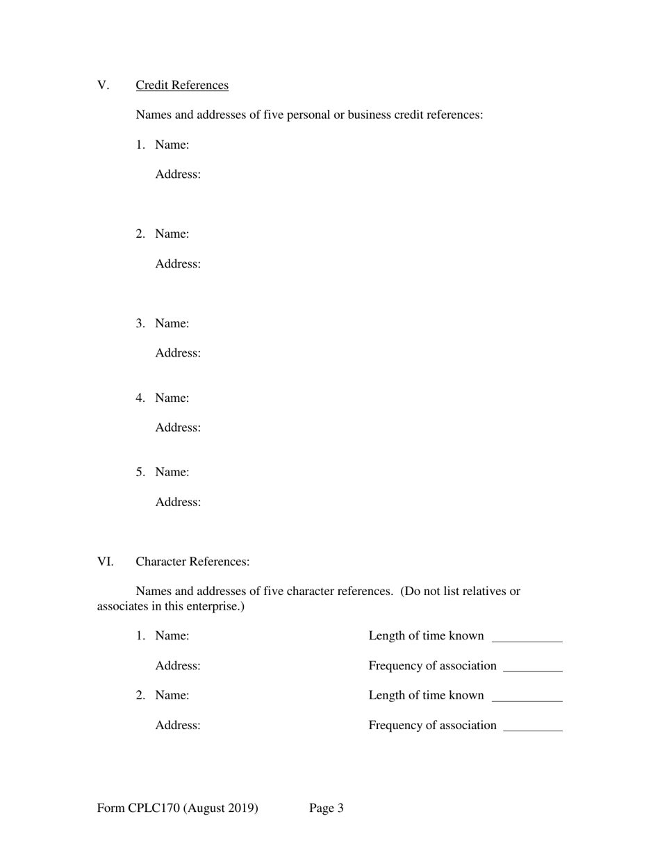 Form CPLC170 Principals Background Statement - New Hampshire, Page 3