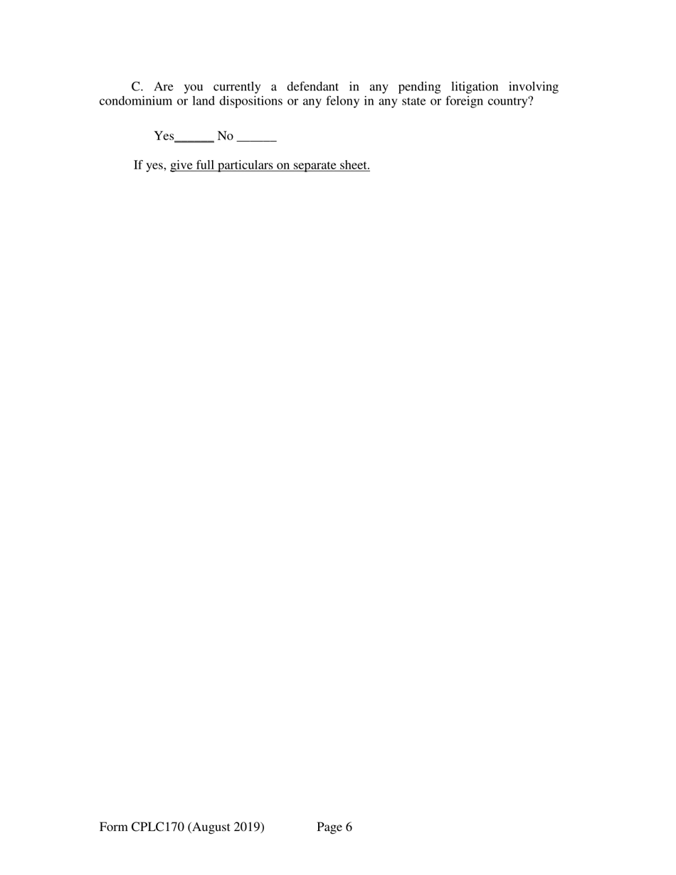 Form CPLC170 Principals Background Statement - New Hampshire, Page 6