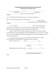 Form CPLS110 Abbreviated Registration Application - New Hampshire, Page 15